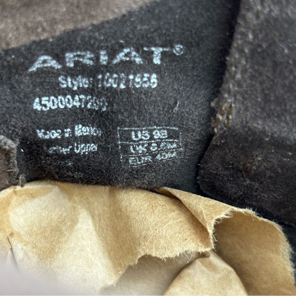 ARIAT BROADWAY WESTER WEDGE ANKLE BOOTS - Picture 11 of 11